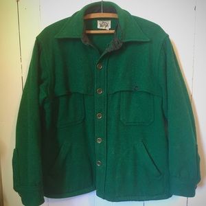Vintage Woolrich jacket / coat in Emerald Green